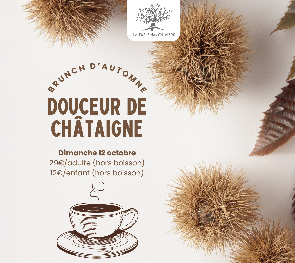 Brunch d'automne spécial châtaigne